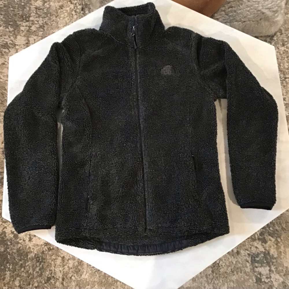 The North Face green, fleece jacket, size small woman’s